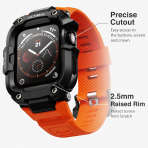 ULTIMAL Apple Watch 44mm Kay -Black Orange 