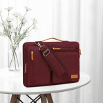 MOSISO 360 Laptop antas(14-15 in)-Wine Red