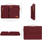 MOSISO 360 Laptop antas(15.6-16 in)-Wine Red