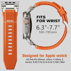 Bandletic Silikon Apple Watch Kay(42/44/45/49mm)-Orange