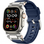 Bandletic Silikon Apple Watch Kay(42/44/45/49mm)-Navy Blue