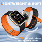 Bandletic Apple Watch 10 46mm Kay-Black Orange 