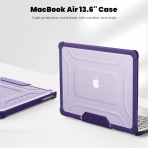 Batianda MacBook Air M2/M3 Dayankl Klf (13.6 in)-Purple