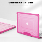 Batianda MacBook Air M2/M3 Dayankl Klf (13.6 in)-Pink