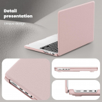 Batianda MacBook Pro M4 Kickstandl Klf (14 in)-Pink