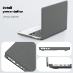 Batianda MacBook Pro M4 Kickstandl Klf (14 in)-Grey