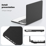 Batianda MacBook Pro M4 Kickstandl Klf (14 in)-Black