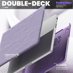 Batianda MacBook Pro M4 Kickstandl Klf (14 in)-Purple