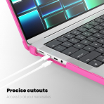 Batianda MacBook Pro M4 Uyumlu Klf (14 in)-Pink 