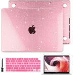 Batianda MacBook Pro M4 Iltl Klf (14 in)-Glitter Pink 