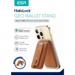 ESR MagSafe Geo iPhone Czdan Stand-Brown