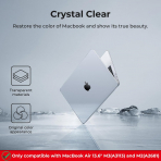 EooCoo MacBook Air M3 effaf Klf (13 in)-Crystal Clear 