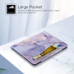 Fintie Folio Kalem Blmeli iPad Pro Klf (13 in)-Lilac Marble