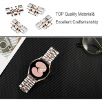 TRUMiRR Galaxy Watch 7/6/5/4 Uyumlu Kay(40/44mm)-Silver Rose Gold