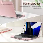 Fintie nce MacBook Pro M4 Dayankl Klf(14 in)-Rose Gold