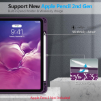 Fintie Kalem Blmeli iPad Air 6.Nesil Klf (11 in)-Composition Purple