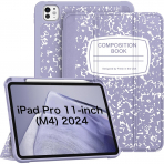 Fintie Apple iPad Pro M4 SlimShell Klf (11 in)-Composition Book Lilac