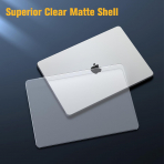 Fintie MacBook Pro M4 Mat Klf (16 in)-Frost Clear