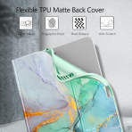 Fintie Manyetik iPad Air Klavyeli Klf (11 in)-Emerald Marble