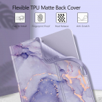 Fintie Manyetik iPad Air Klavyeli Klf (11 in)-Lilac Marble 