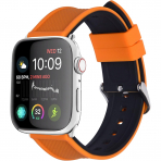 Fullmosa Apple Watch Silikon Kay (41/40/38mm)-Orange Black 