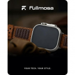 Fullmosa Apple Watch/Ultra Deri Kay (49/45/44/42mm)-Light Brown