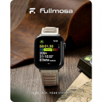 Fullmosa Apple Watch/Ultra Deri Kay (49/45/44/42mm)-Beige