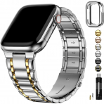 Fullmosa Apple Watch 9/8/7 Kay (38/40/41mm)-Silver And Gold