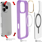 Ghostek Apple iPhone 16 Pro Covert Klf-Purple 