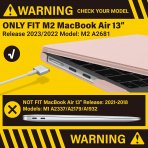 IBENZER MacBook Air M3 Klf (13.6 in)-Sakura Pink