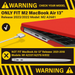 IBENZER MacBook Air M3 Klf (13.6 in)-Red