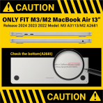 IBENZER MacBook Air M3 Klf (13.6 in)-Clear