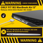 IBENZER MacBook Air M3 Klf (13.6 in)-Black