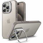 JETech Apple iPhone 15 Pro Kickstandl Klf-Natural Titanium