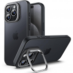 JETech Apple iPhone 15 Pro Kickstandl Klf-Black Titanium 