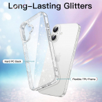 JETech Apple iPhone 16 Parltl Klf -Clear 