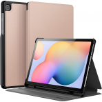 JETech Kalem Blmeli Galaxy Tab S6 Lite Klf-Rose Gold