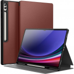 JETech Kalem Blmeli Galaxy Tab S9 Ultra Klf-Wine