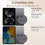 JETech Manyetik iPad Air M2 Klf (11 in)-Black