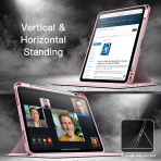 JETech Rotating iPad Air 6.Nesil Klf (11 in)-Pink 