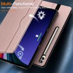 JETech Standl Folio Galaxy Tab S9 Ultra Klf-Rose Gold