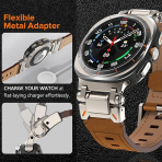 KADES Galaxy Watch Ultra 47mm Deri Kay -Titanium Brown 