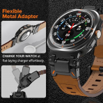 KADES Galaxy Watch Ultra 47mm Deri Kay -Black Brown