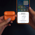 MAOGOAM Deri AirPods Pro 2.Nesil Klf-Orange