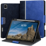 KingBlanc Deri iPad Pro M4 Klf (11 in)-Navy Blue