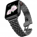 baozai Apple Watch 10 42/46mm elik Kay -Black