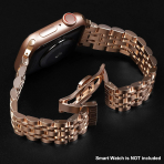 baozai Apple Watch 10 42/46mm elik Kay -Rose Gold