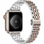 baozai Apple Watch 10 42/46mm elik Kay -Silver Rose Gold