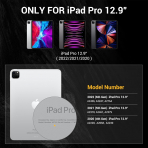 MAGEASY Facet iPad Pro Klf (12.9 in)(5/6.Nesil)-Gray Starlight
