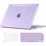 EooCoo MacBook Air M3 Glitter Klf (13 in)-Sparkly Purple 